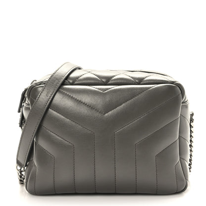 Saint Laurent Calfskin Y Quilted Monogram Small Loulou Bowling Bag Earth 1 of 11