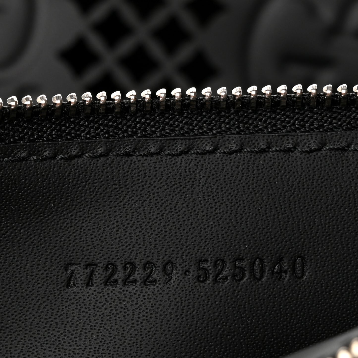Calfskin GG Monogram Diamond Cut Medium Ophidia Tote Bag Black