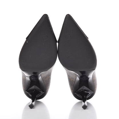 Louis Vuitton Patent Monogram Fetish Pumps 38 9 of 10