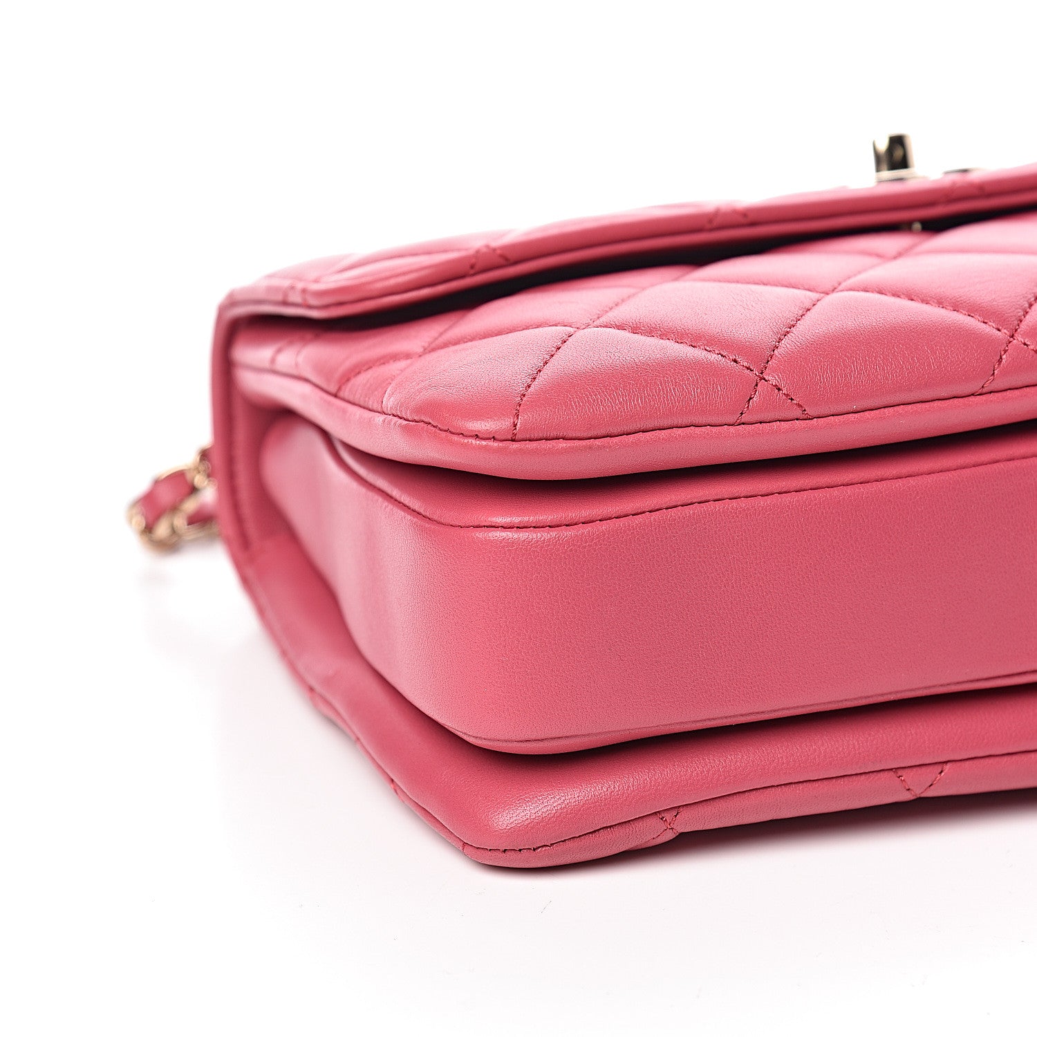 Chanel Lambskin Quilted Small Trendy CC Dual Handle Bag Dark Pink 8 of 10