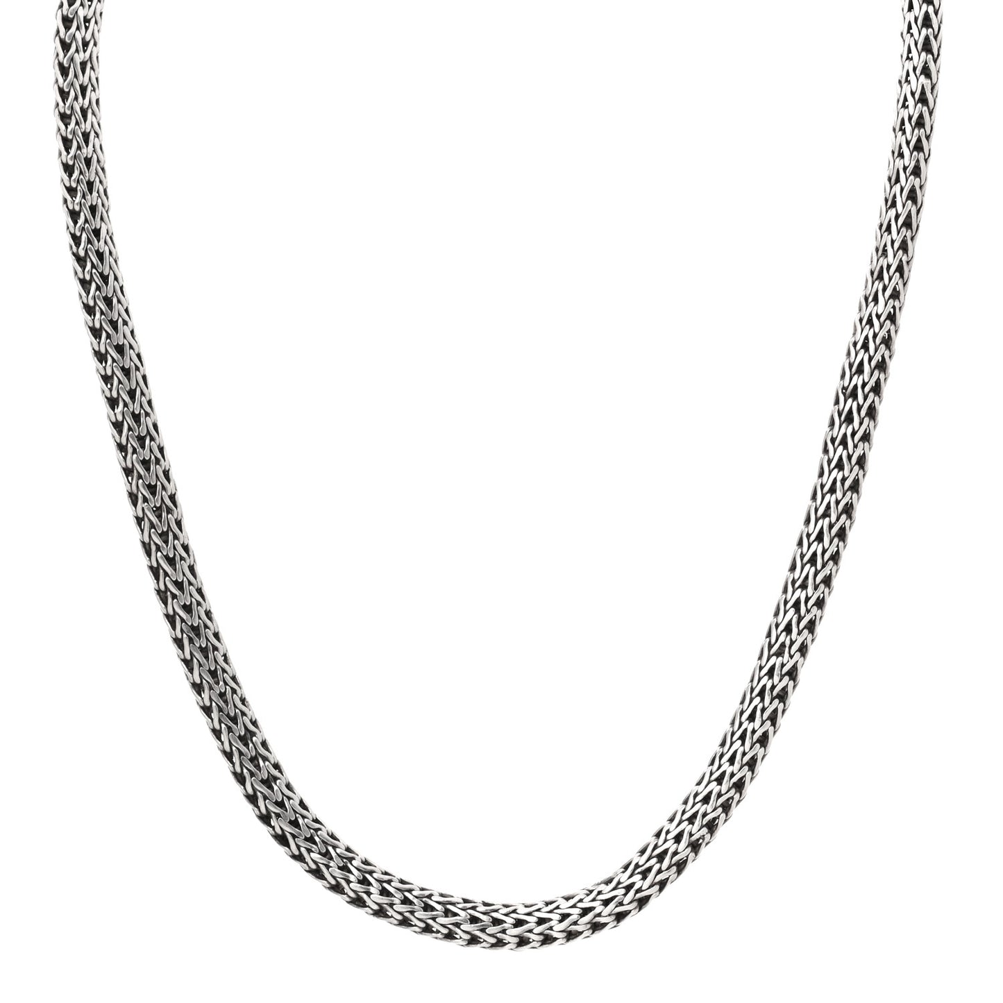 Sterling Silver 18K Yellow Gold 6mm Classic Chain Necklace