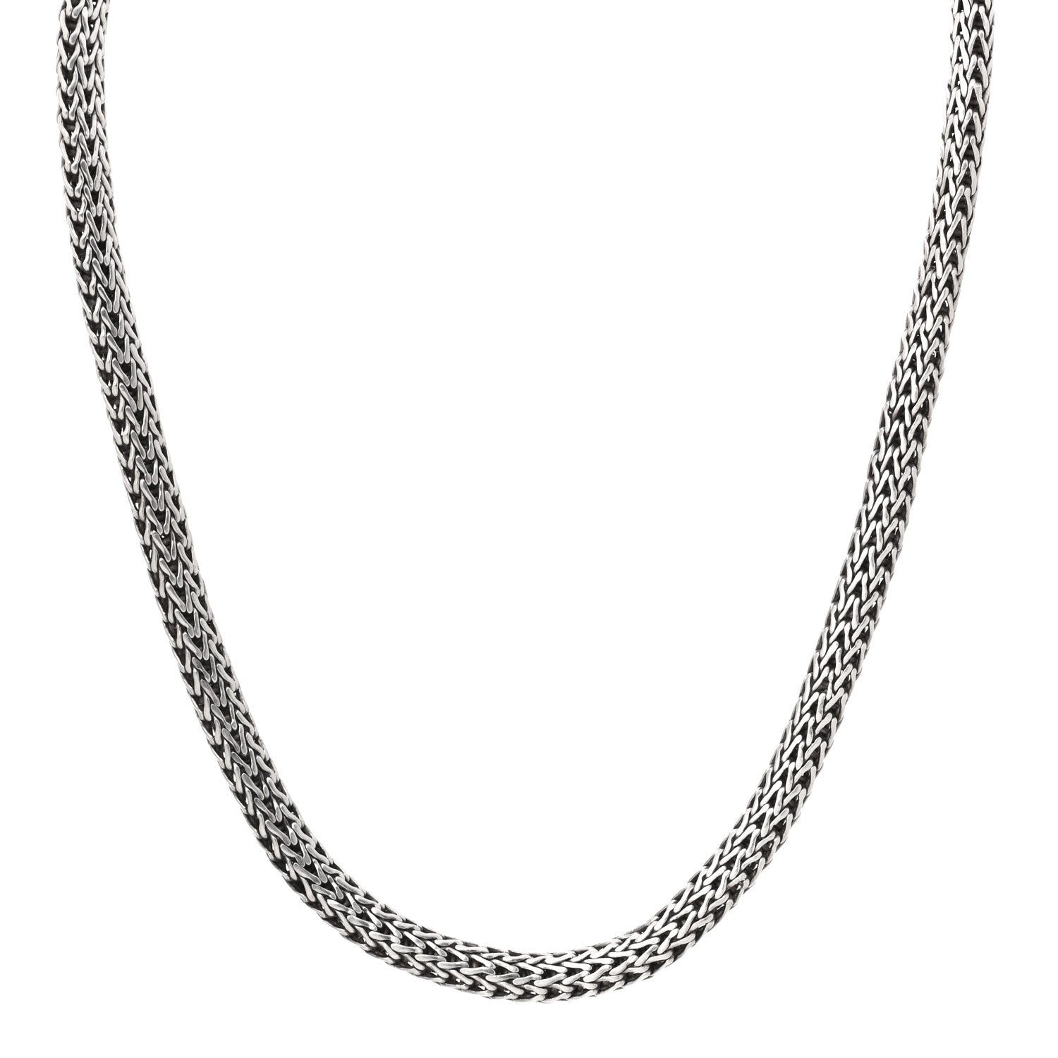 John Hardy Sterling Silver 18K Yellow Gold 6mm Classic Chain Necklace 1 of 4