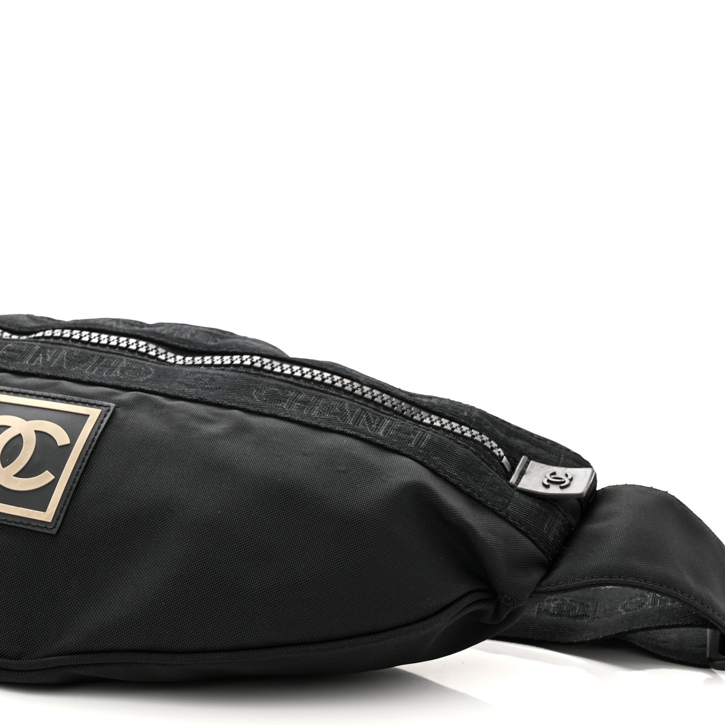 Nylon Sport Waist Bag Black