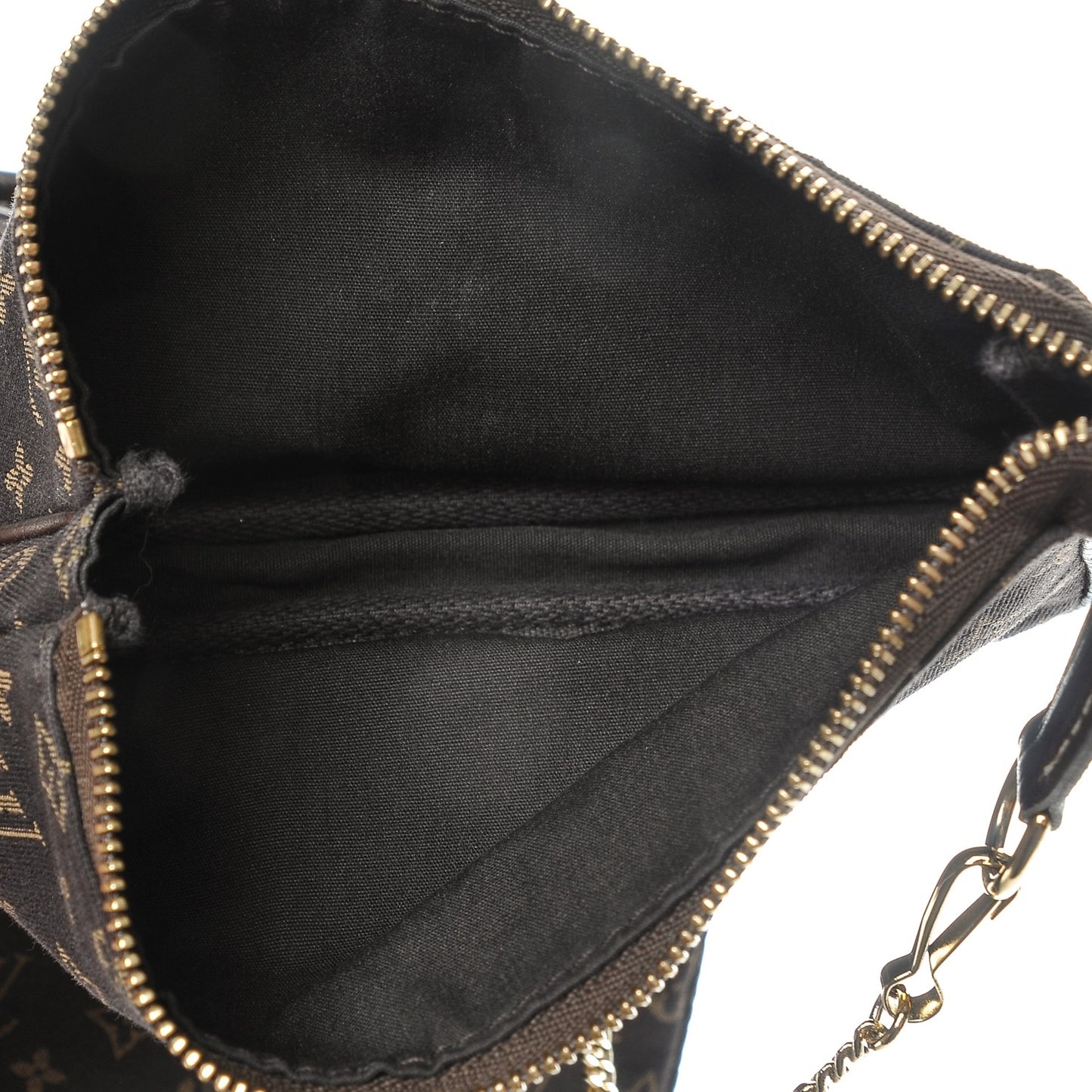 Mini Lin Monogram Bucket Bag Ebene