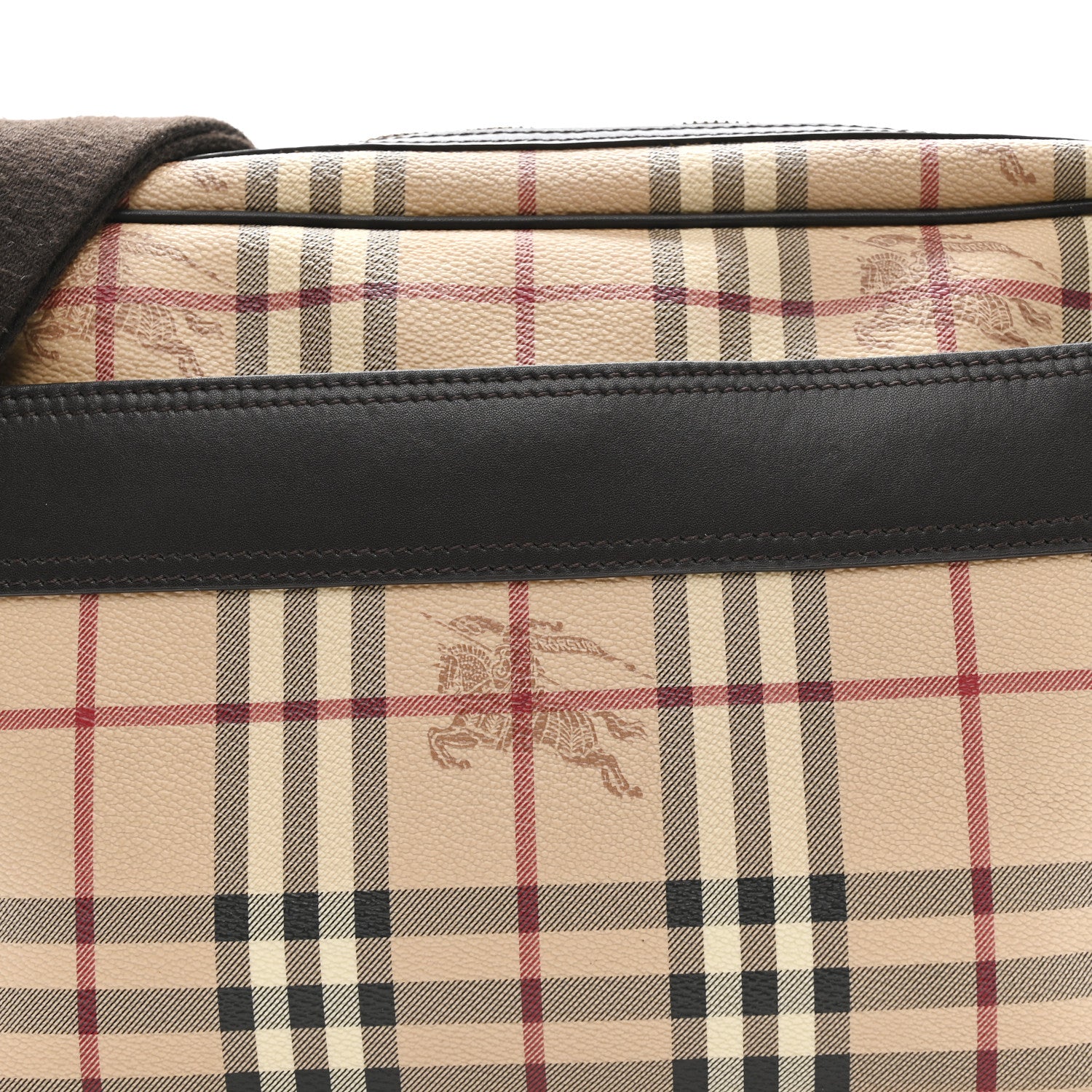Burberry Haymarket Check Front Pocket Crossbody Bag Chocolate 7 of 12