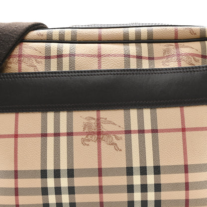 Burberry Haymarket Check Front Pocket Crossbody Bag Chocolate 7 of 12