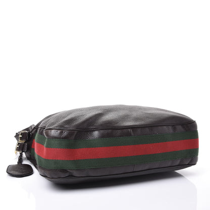 Gucci Pebbled Calfskin Medium Heritage Shoulder Bag Dark Brown 3 of 13