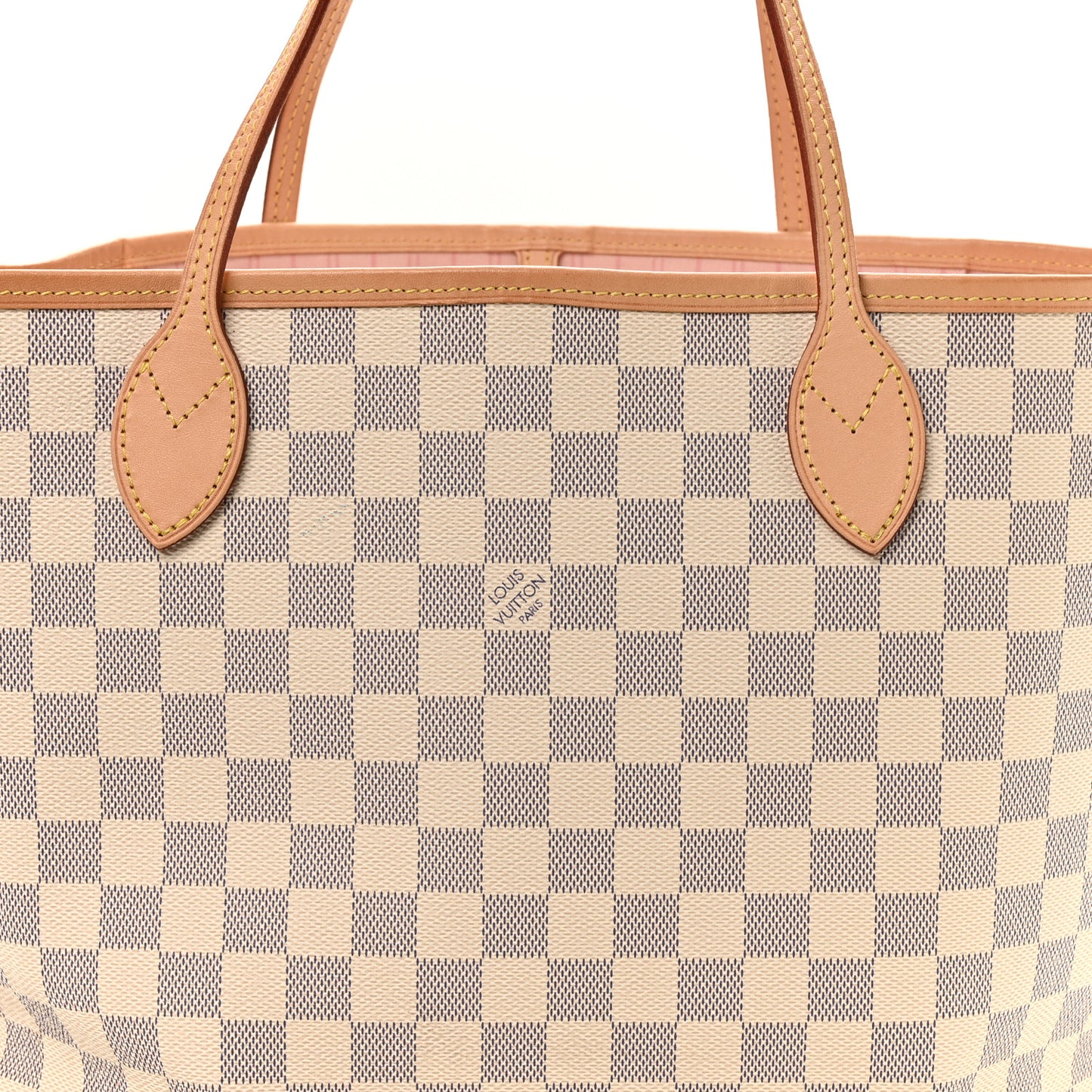 Damier Azur Neo Neverfull MM Rose Ballerine