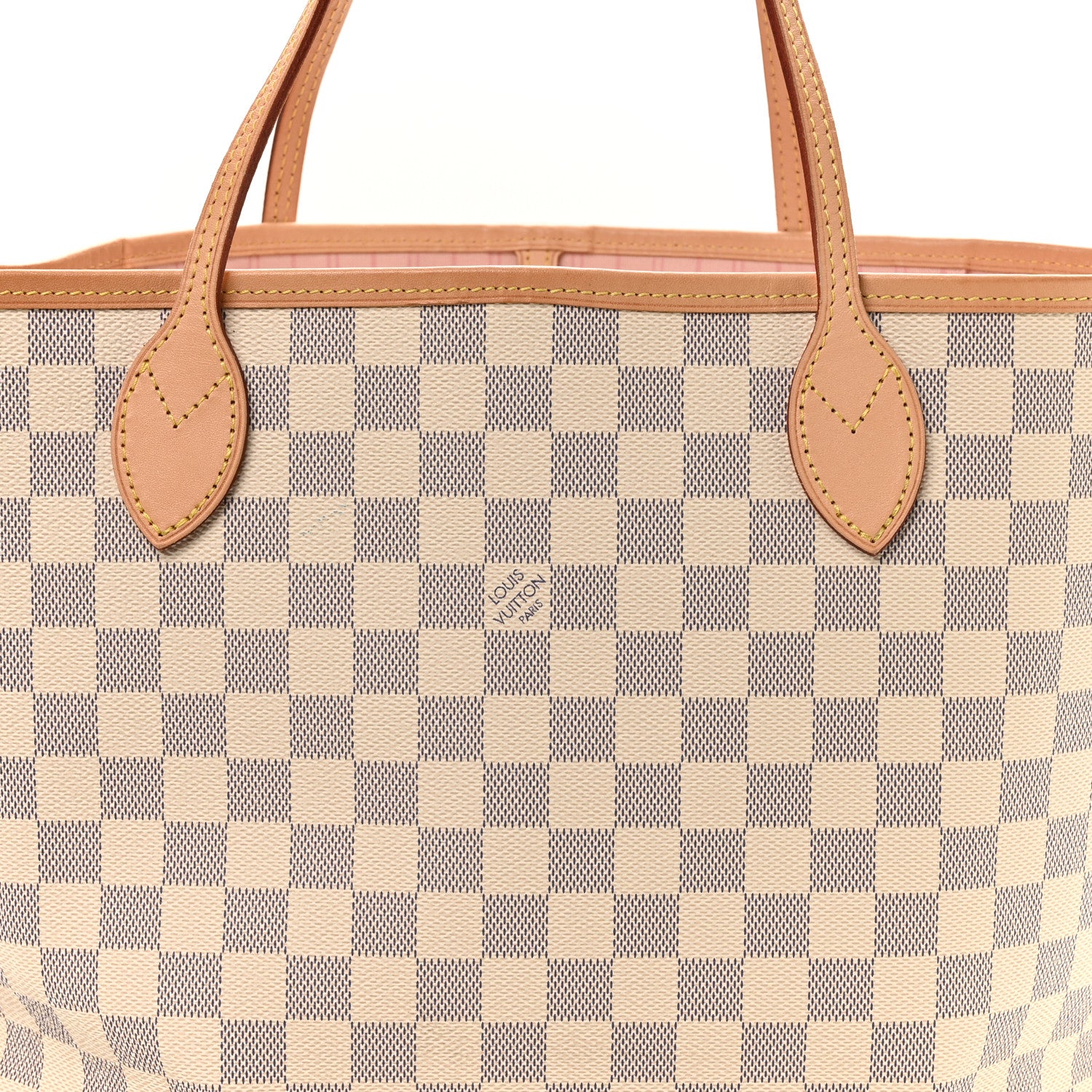 Louis Vuitton Damier Azur Neo Neverfull MM Rose Ballerine 9 of 12