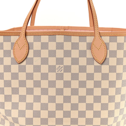 Louis Vuitton Damier Azur Neo Neverfull MM Rose Ballerine 9 of 12
