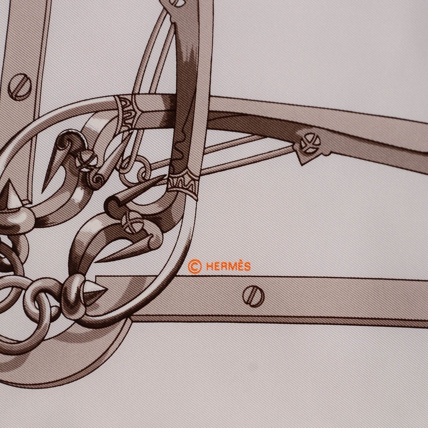 Hermes Silk Mors et Gourmettes Scarf 90 5 of 6