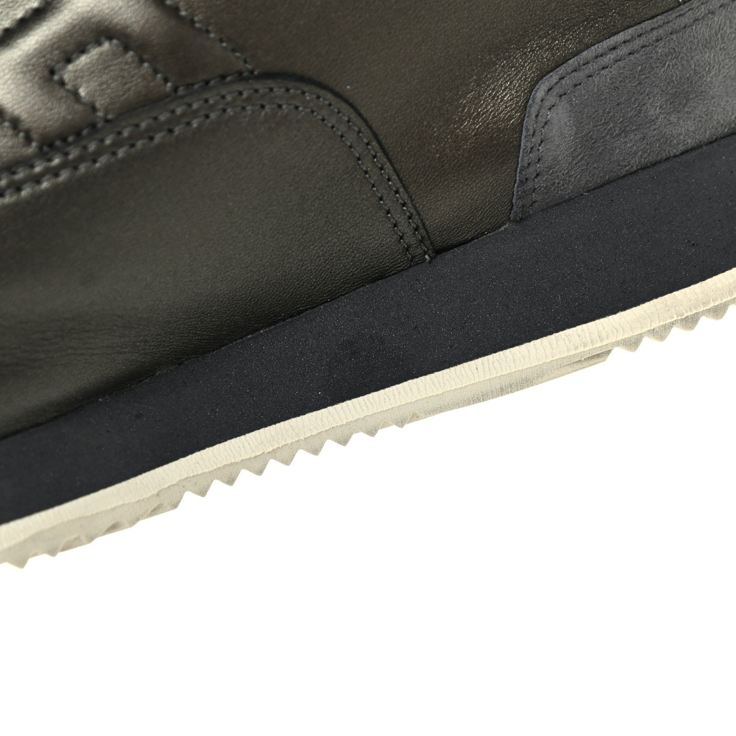 Hermes Metallic Nappa Womens Trail Sneakers 36 Black 11 of 13