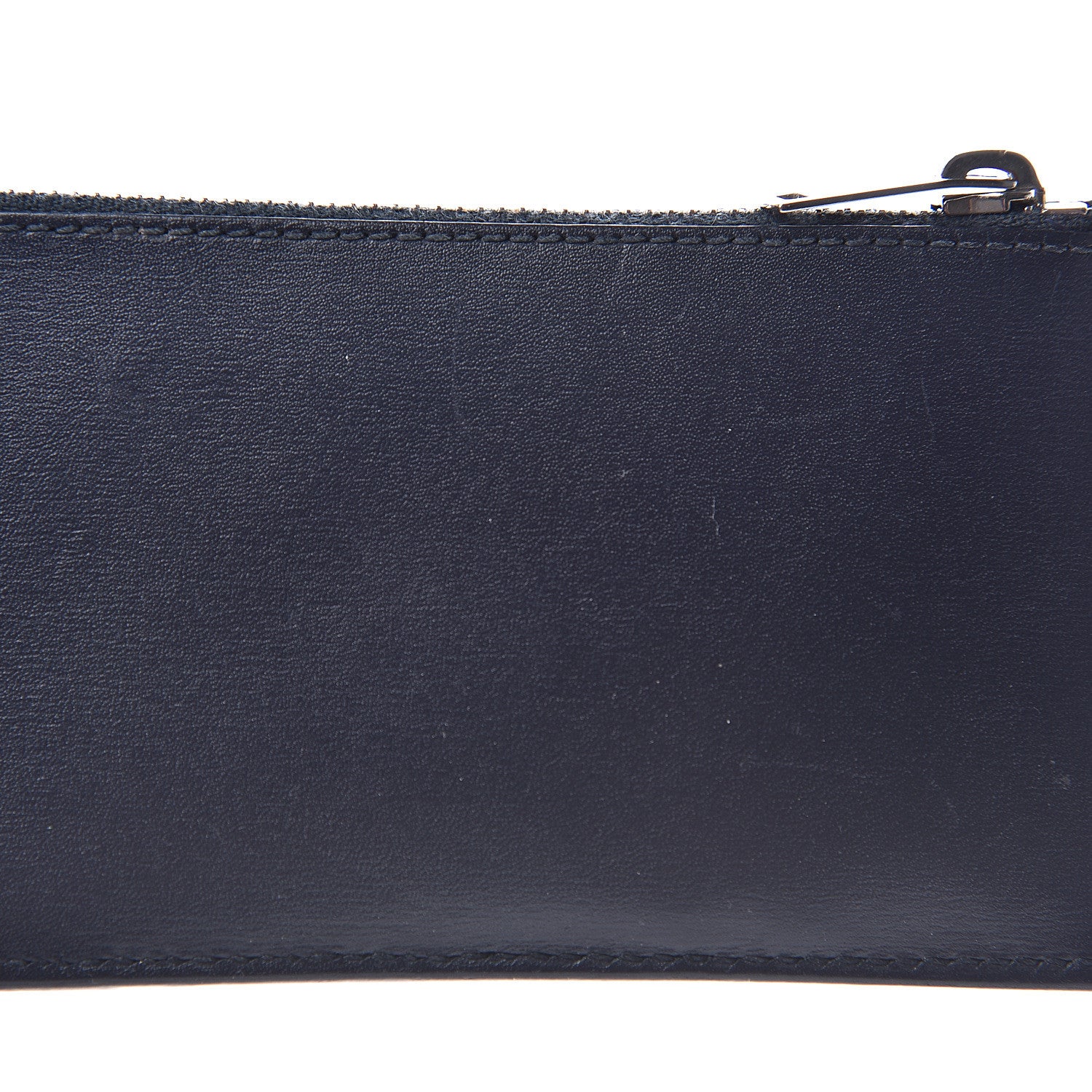 Saint Laurent Calfskin 5 Fragments Zip Pouch Card Holder Deep Marine 8 of 11