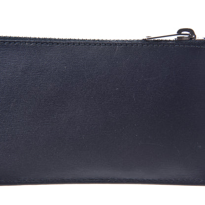 Saint Laurent Calfskin 5 Fragments Zip Pouch Card Holder Deep Marine 8 of 11