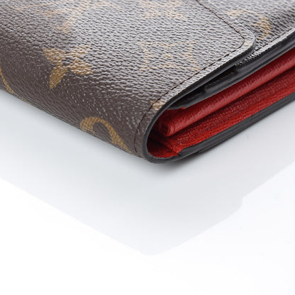 Louis Vuitton Monogram Sarah Wallet NM Coquelicot 10 of 11