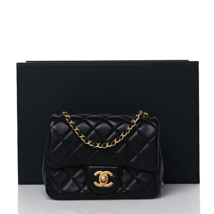 Chanel Lambskin Quilted Mini Pearl Crush Flap Black 8 of 11
