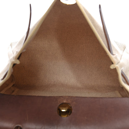 Hermes Toile Vache Calfskin Herbag 30 PM Natural 5 of 19