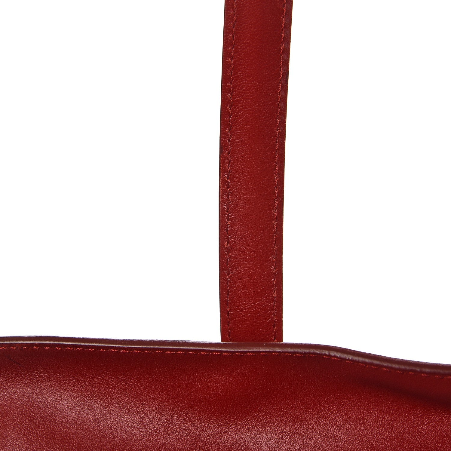 Alexander McQueen Calfskin Large Skull Padlock Zip Around Tote Red 14 of 15