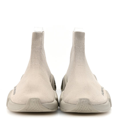 Balenciaga Technical 3D Recycled Knit Clear Sole Womens Speed Sneakers 35 Sand 3 of 10