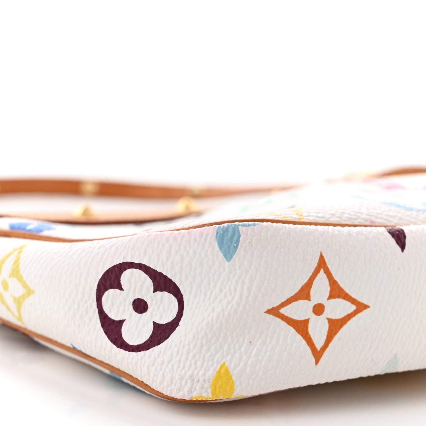 Monogram Multicolor Pochette Accessories White