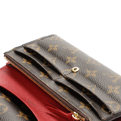 Louis Vuitton Monogram Emilie Wallet Red 7 of 7
