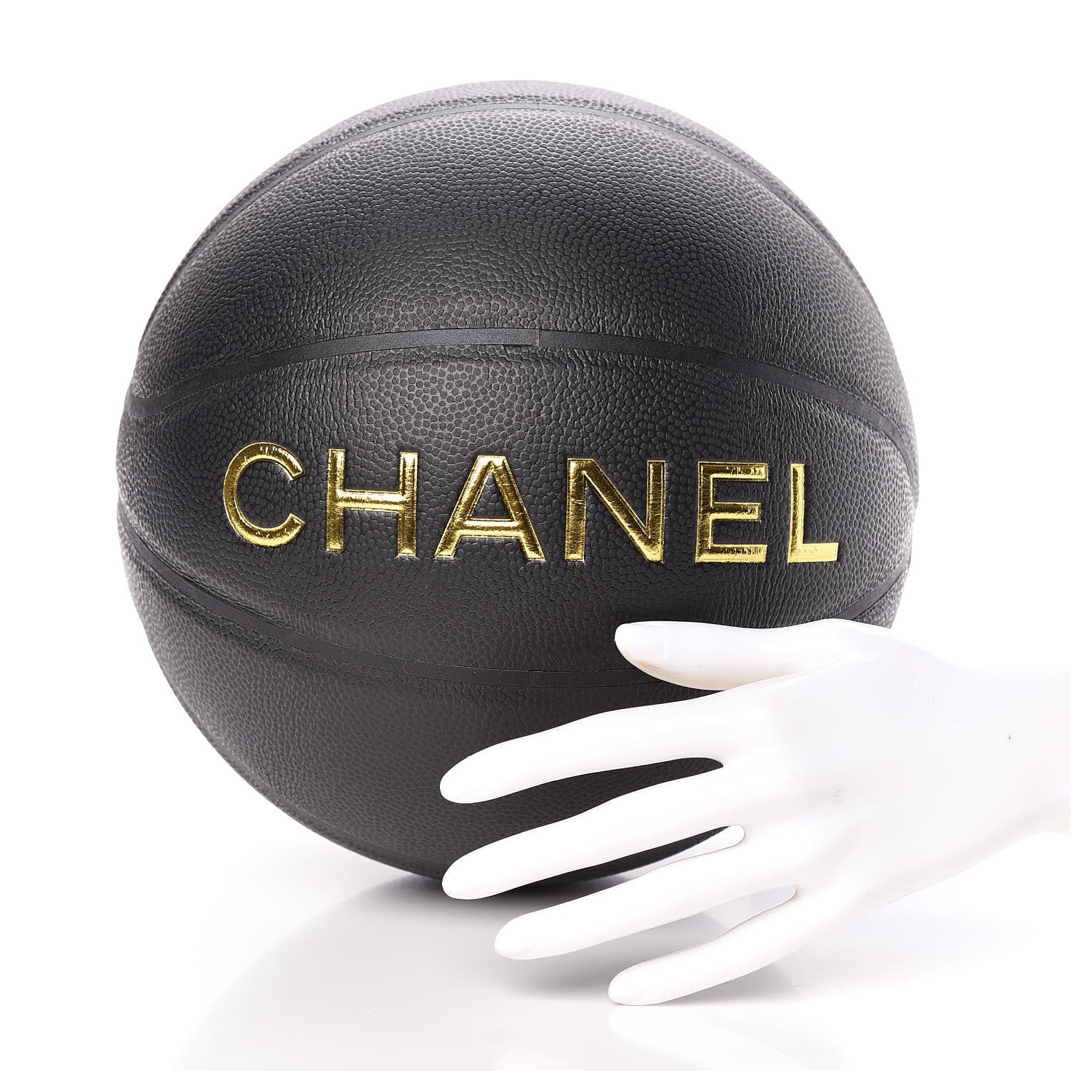 Chanel Lambskin Chain Net and Basketball Black Dark Gold 2 of 10