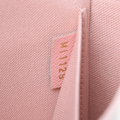 Louis Vuitton Damier Azur Calfskin Pochette Felicie Eau de Rose 7 of 12