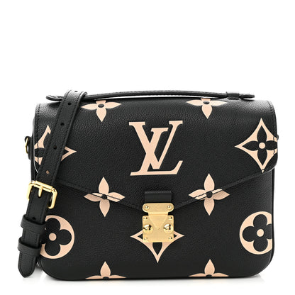 Louis Vuitton Empreinte Monogram Giant Pochette Metis Black Beige 1 of 9
