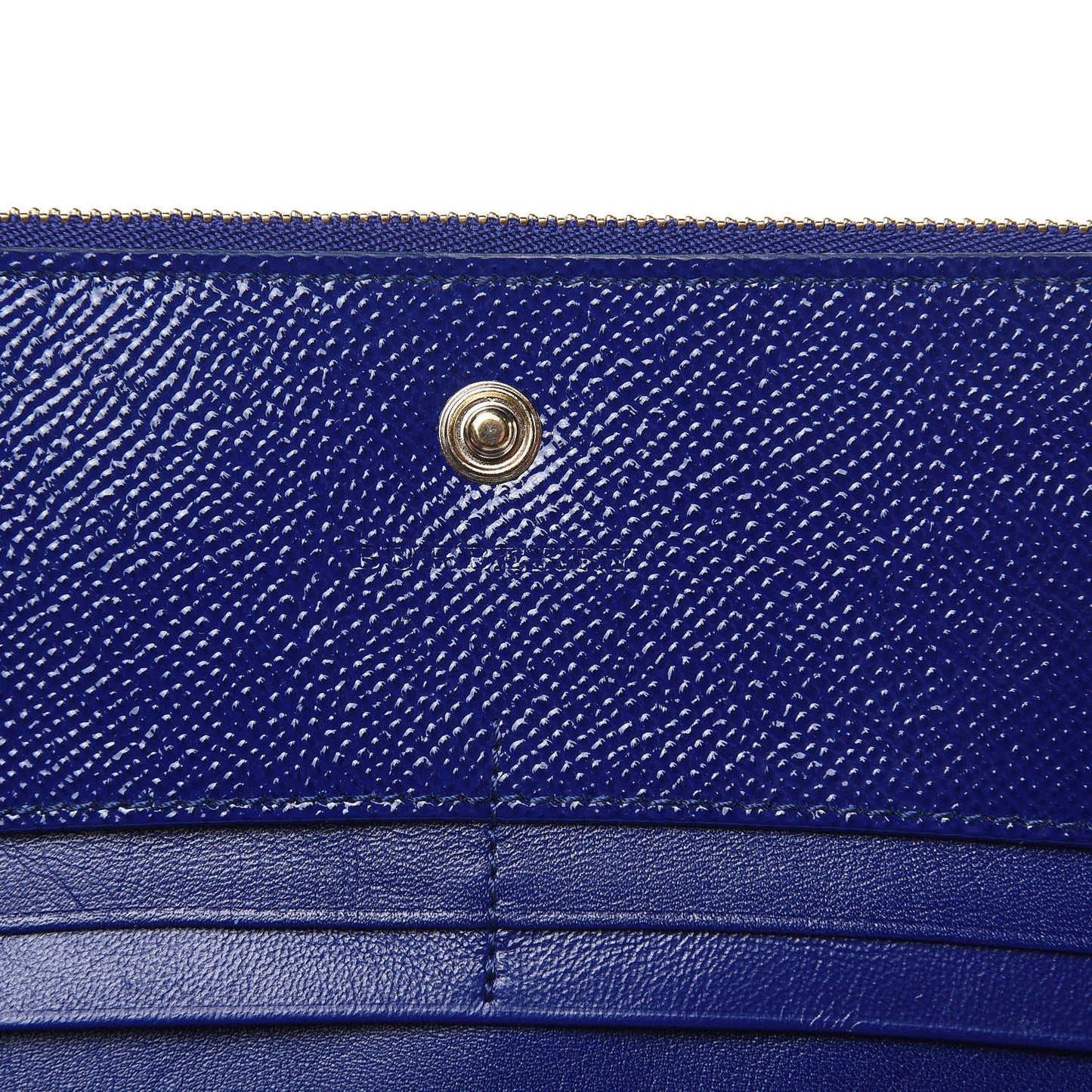 Patent Constantine Continental Wallet Blue