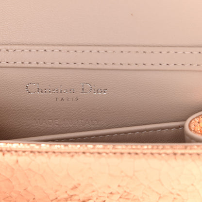 Christian Dior Ceramic Effect Deerskin Baby Diorama Flap Bag Gold 7 of 10