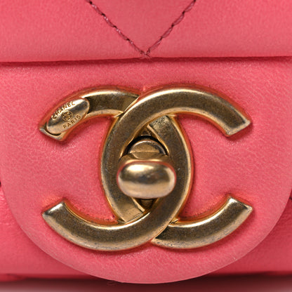 Chanel Lambskin Quilted Mini Funky Town Flap Pink 11 of 12
