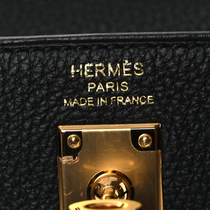 Hermes Togo Kelly Retourne 25 Black 5 of 12