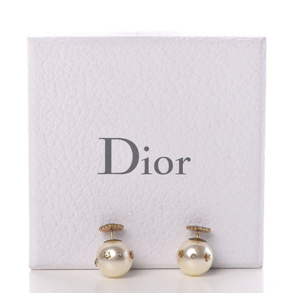 Christian Dior Pearl Crystal Heart J'Adior Mise En Dior Tribal Earrings 6 of 6