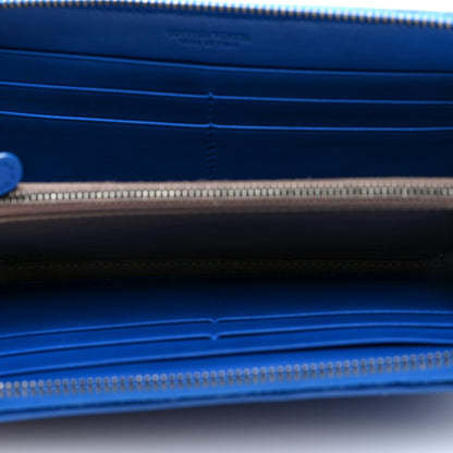 Bottega Veneta Nappa Intrecciato Zip Around Wallet Cobalt 5 of 6