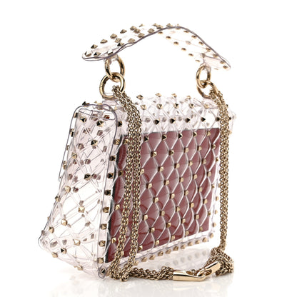 Valentino Garavani PVC Medium Rockstud Spike Shoulder Bag 3 of 10