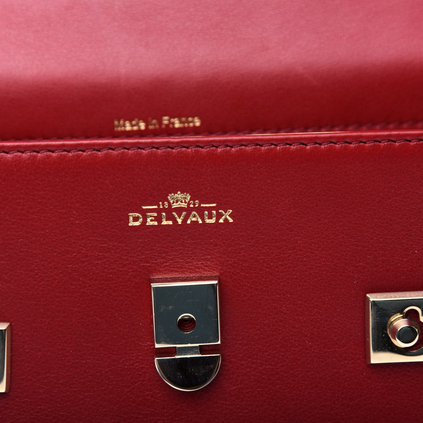 Calfskin Mini Tempete Satchel Red
