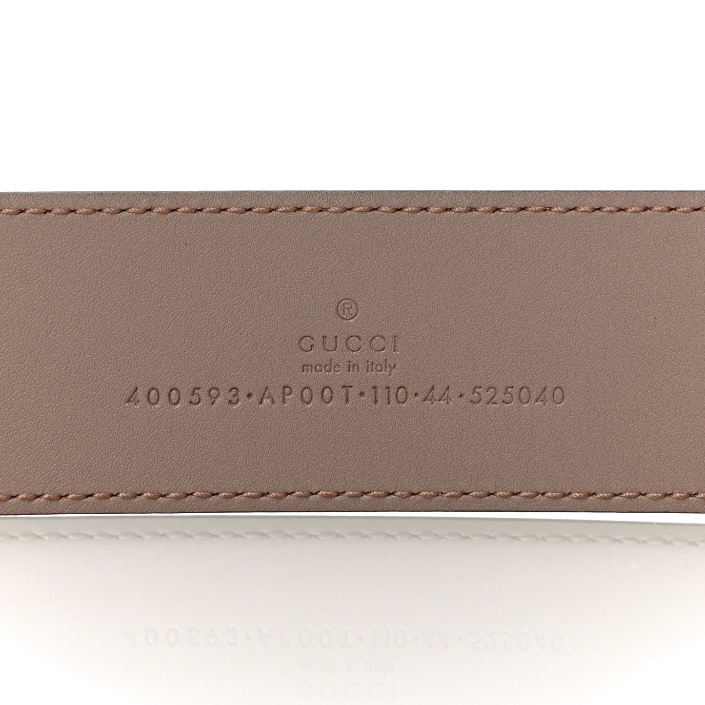 Calfskin Double G 40mm Belt 110 44 Porcelain Rose