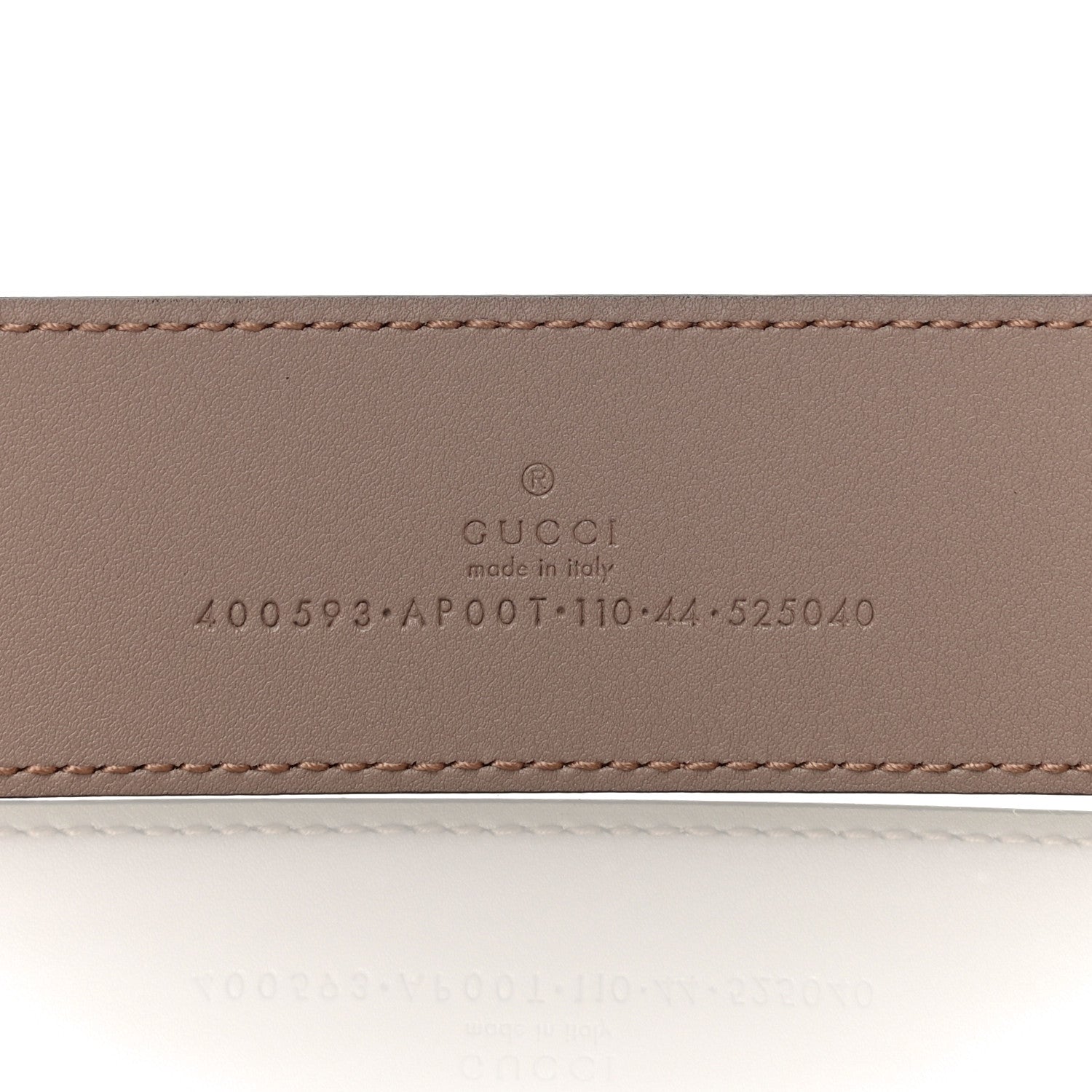 Gucci Calfskin Double G 40mm Belt 110 44 Porcelain Rose 4 of 7