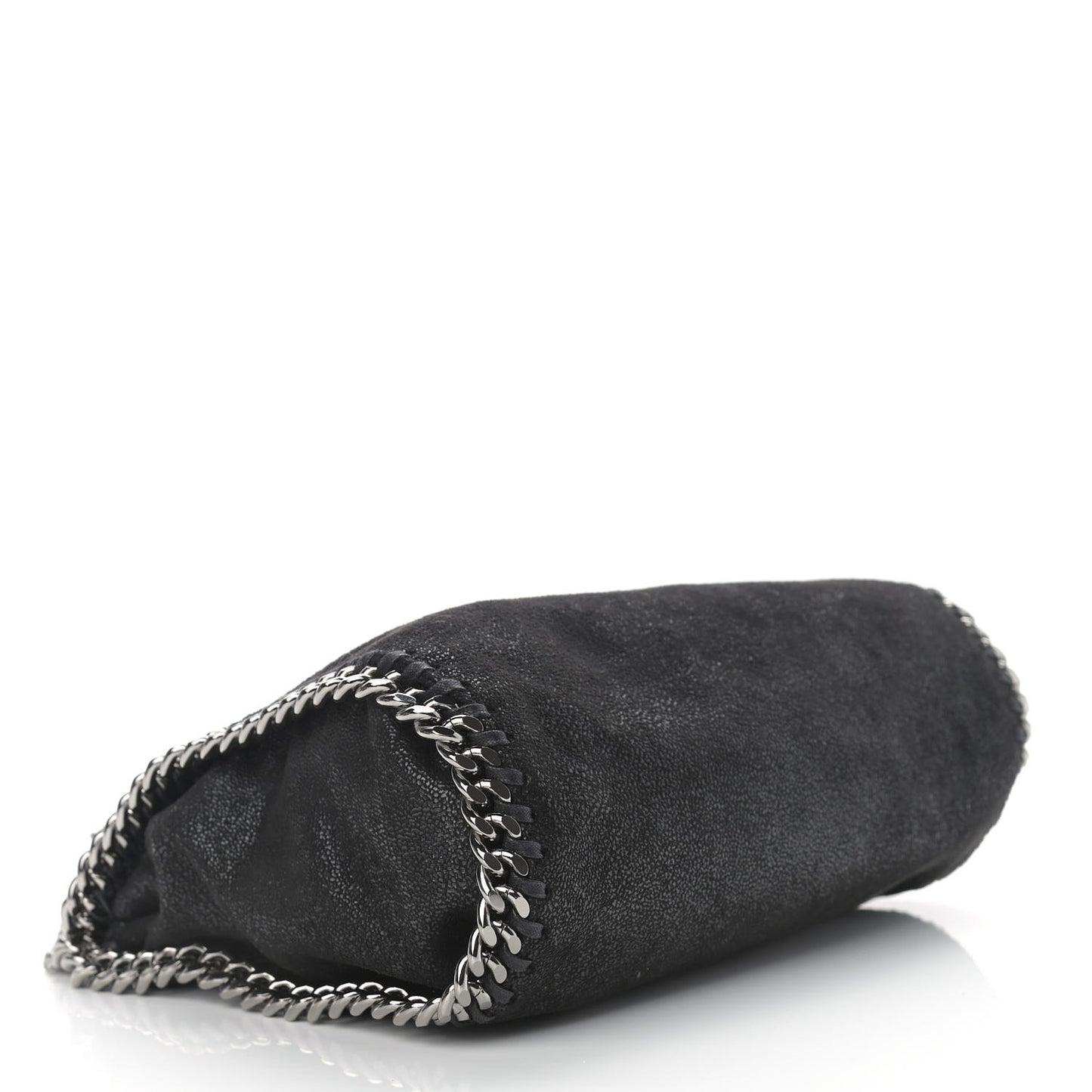 Shaggy Deer Mini Falabella Fold Over Tote Black