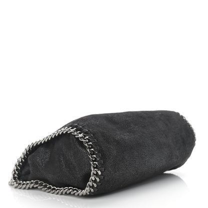 Stella McCartney Shaggy Deer Mini Falabella Fold Over Tote Black 3 of 9