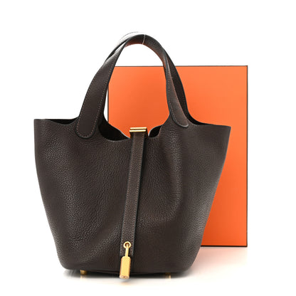 Hermes Taurillon Clemence Picotin Lock 18 PM Ebene 15 of 15