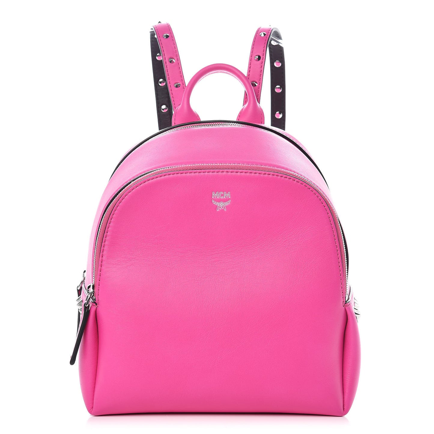 Calfskin Mini Duchess Polke Studs Backpack Electric Pink