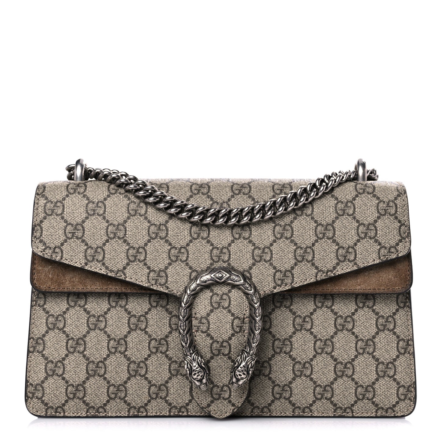 GG Supreme Monogram Small Dionysus Shoulder Bag Taupe