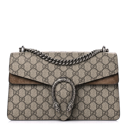 Gucci GG Supreme Monogram Small Dionysus Shoulder Bag Taupe 1 of 16