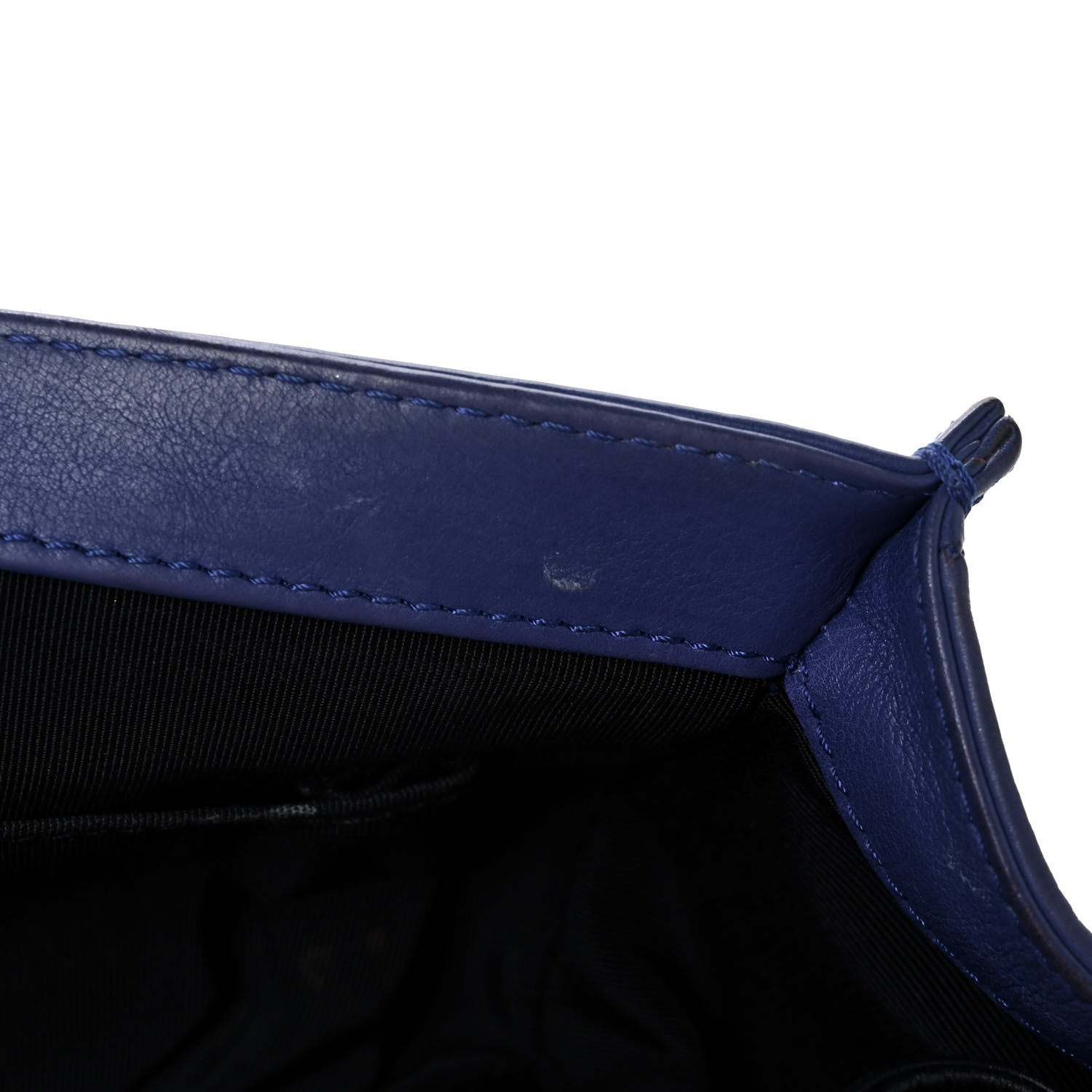 Chanel Calfskin Quilted Large Boy Flap Blue 12 of 13