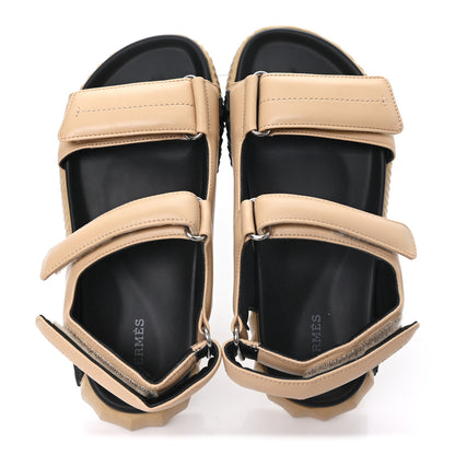 Hermes Lambskin Junior Womens Sandals 38 Beige Albinos 2 of 10