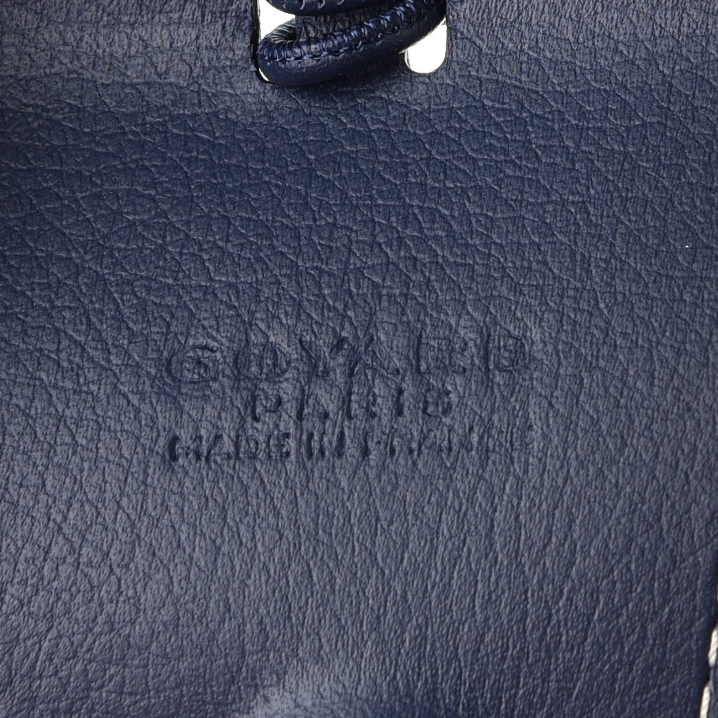 Calfskin Bag Clip Navy