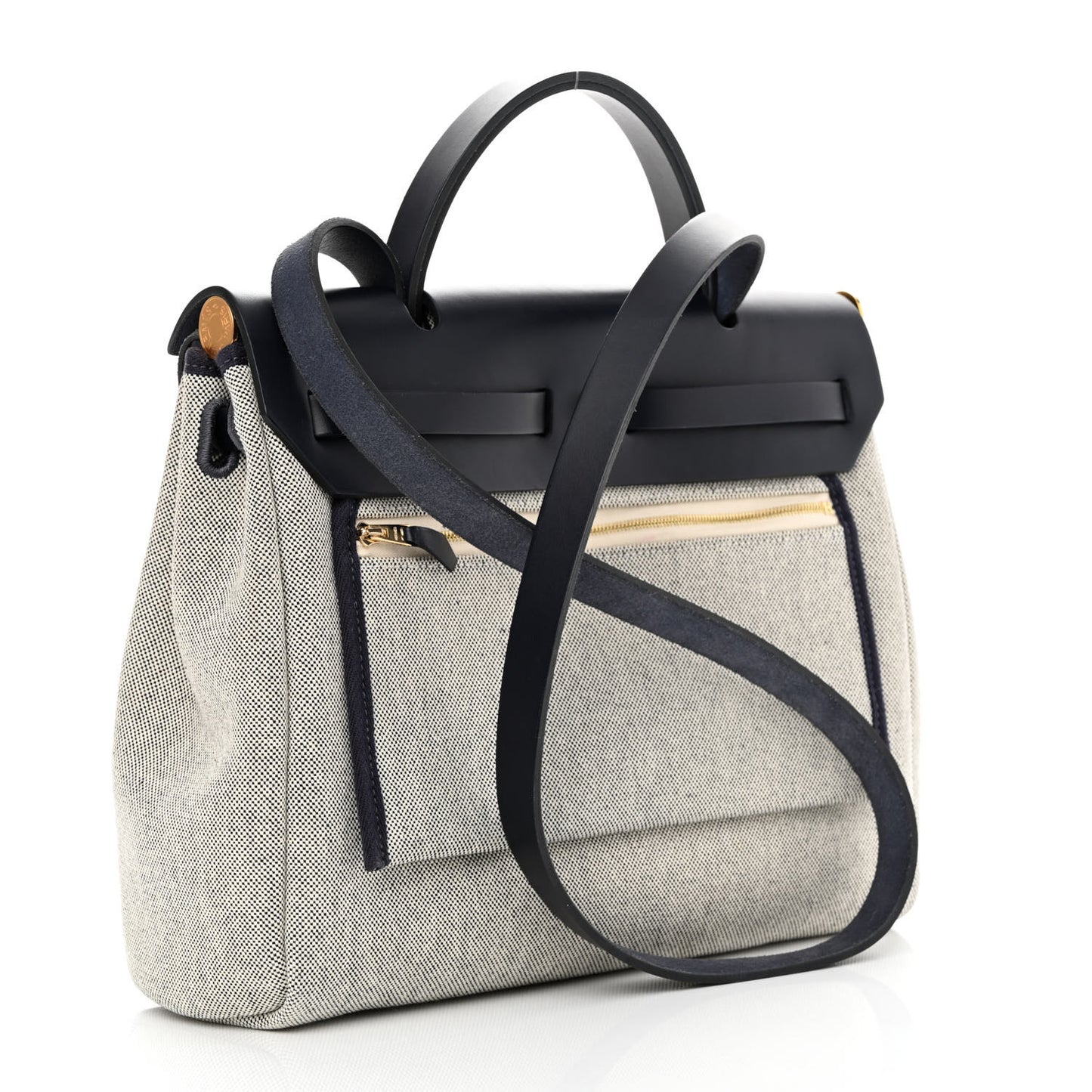 H Plume Canvas Vache Hunter Circuit 24 Herbag Zip Retourne 31 Bleu Royal Bleu Indigo Ecru