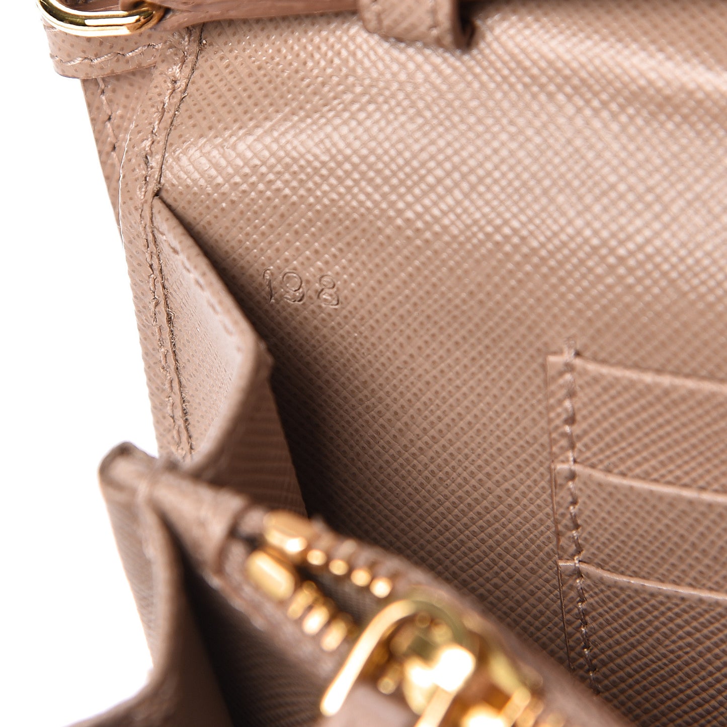 Saffiano Metal Flap Wallet with Strap Cammeo