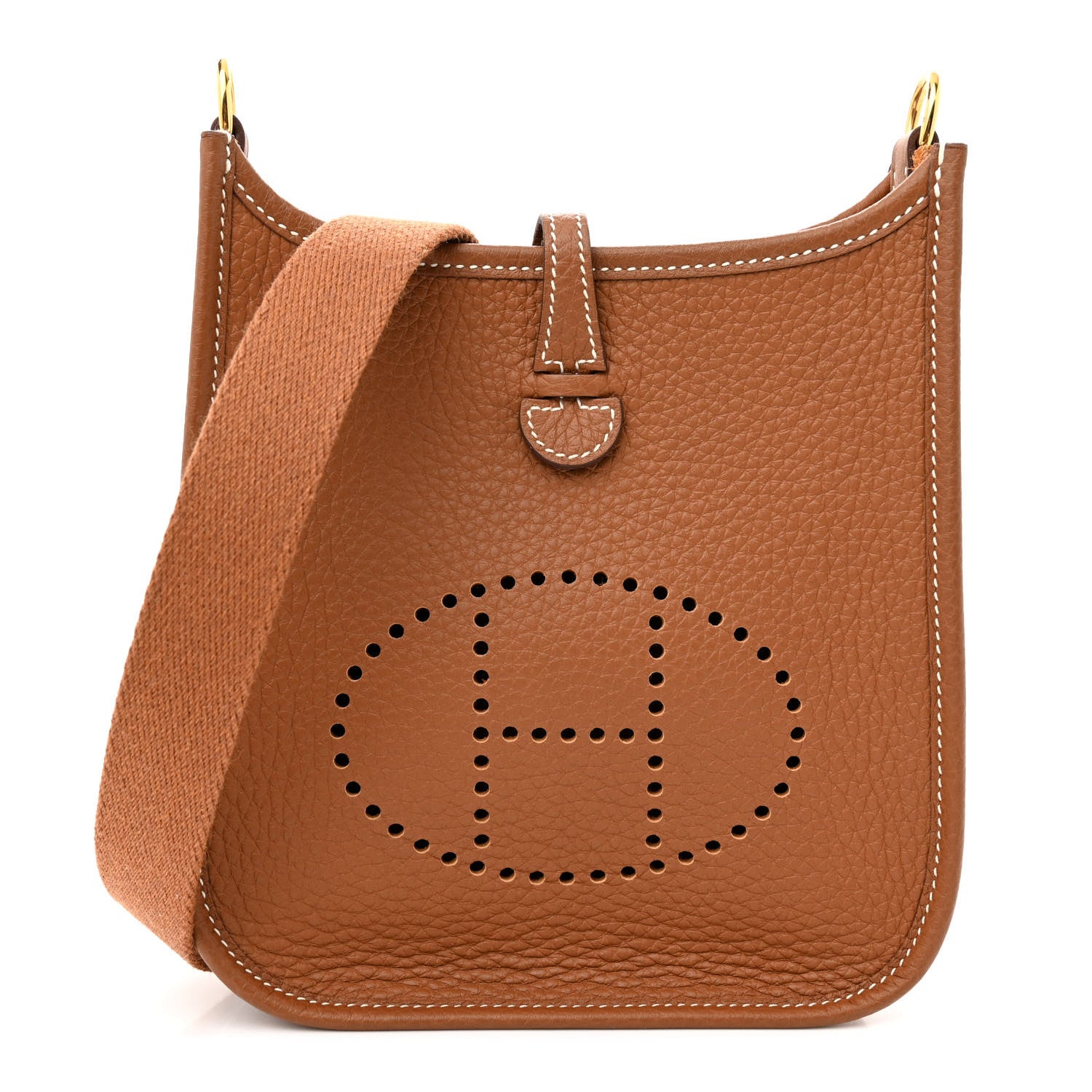 Hermes Taurillon Clemence Evelyne TPM Gold 1 of 12